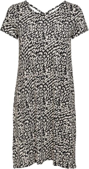 ONLY Vestido Camiseta Corto básico Verano Espalda Lazo sólido ONLBERA