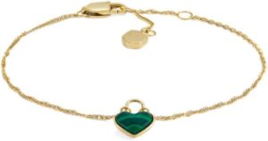 Fossil Pulsera de Cadena Fina en Acero