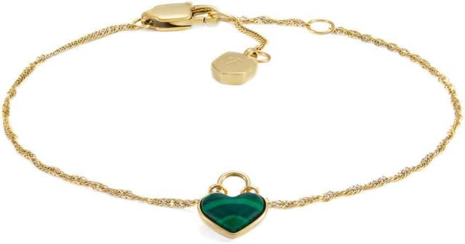 Fossil Pulsera de Cadena Fina en Acero