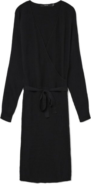 VERO MODA Vmhollyrem LS V-Neck Dress Ga Noos Vestido para Mujer