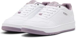 PUMA Pacer Future Lux - Tenis deportivos casuales con cordones para mujer, color blanco roto
