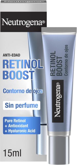 Neutrogena Retinol Boost Contorno de Ojos Antiarrugas, Sin Perfume, 15 ml | Con Retinol Puro y Ácido