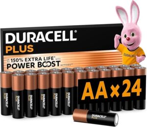 Duracell Plus AA pack de 24 pilas alcalinas LR06 de 1,5 V con tecnología Power Boost