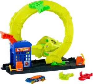 Hot Wheels Pista Gasolinera con Coche