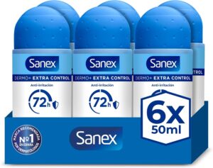 Sanex Dermo+ Extra Control desodorante roll-on 6 x 50 ml