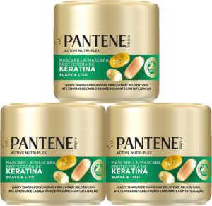 Pantene Suave y Liso Mascarilla de Keratina para Pelo Encrespado
