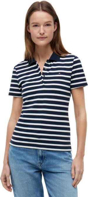 Tommy Hilfiger Polo de Manga Corta para Mujer Slim Fit