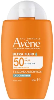 Avène Sun Care Fluido Oil Control SPF50, crema solar facial, 50 ml