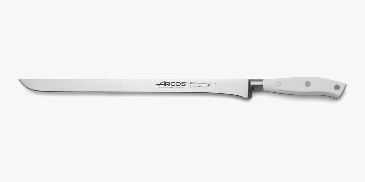 Arcos Riviera Blanc - Cuchillo Jamonero Forjado 300 mm