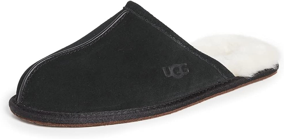 UGG Scuff Slippers Pantuflas Hombre, negro