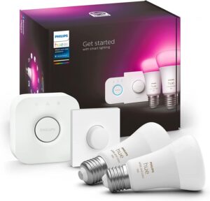 Philips Hue Bombilla Inteligente A60 E27, 9W