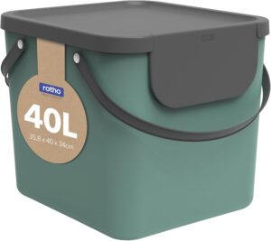Rotho Albula Cubo de Basura para Reciclaje 40 L