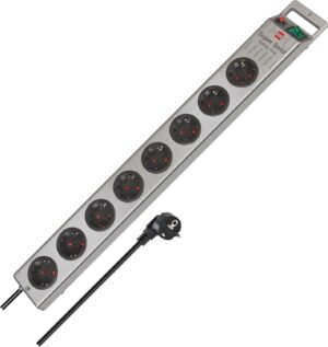 Brennenstuhl Super-Solid regleta con 8 tomas y cable de 2,5 m