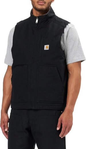 Carhartt Washed Duck Lined Mock Neck Vest Chaleco Hombre