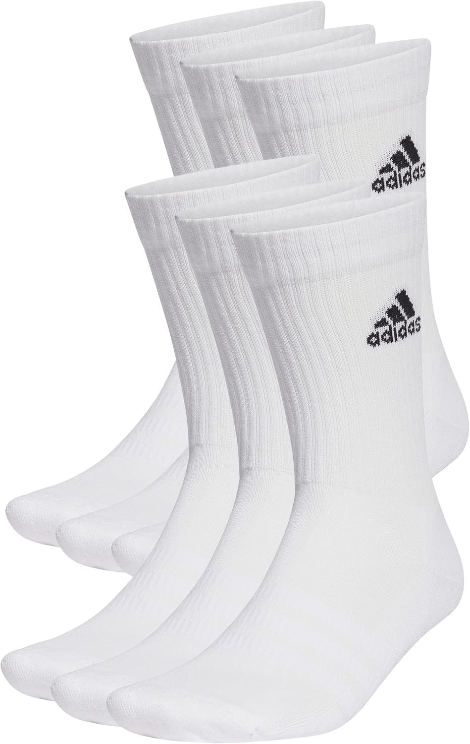 adidas Calcetines Cushioned Sportswear Crew, Pack de 6, Niños