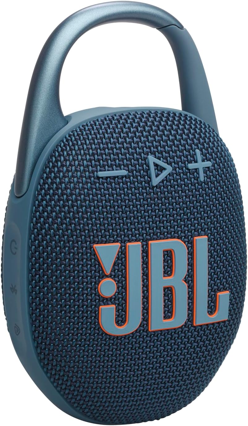 JBL Clip 5, Altavoz Inalámbrico Portátil con Bluetooth, Azul
