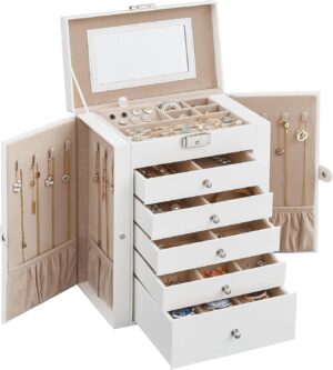 SONGMICS Caja Joyero de 6 Niveles
