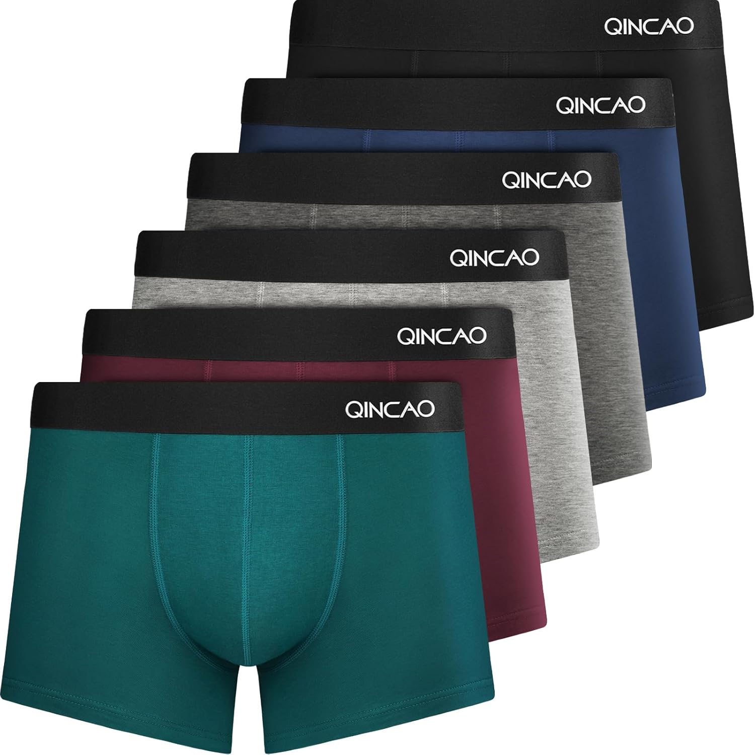 QINCAO Calzoncillos Hombre Boxer Paquete de 6