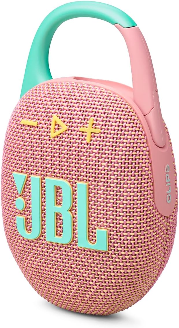 JBL Clip 5 Altavoz Bluetooth Portátil, Rosa