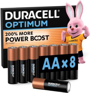 Duracell Optimum AA Pilas Alcalinas (Paquete de 8)