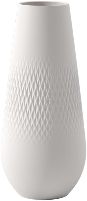 Villeroy & Boch Collier Blanc Jarrón Carré No. 3, porcelana blanca