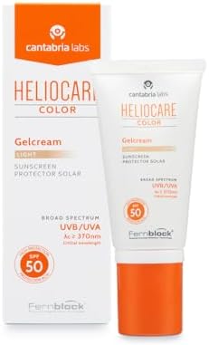 Cantabria Labs Heliocare Color Gelcream SPF 50, protector solar facial con color