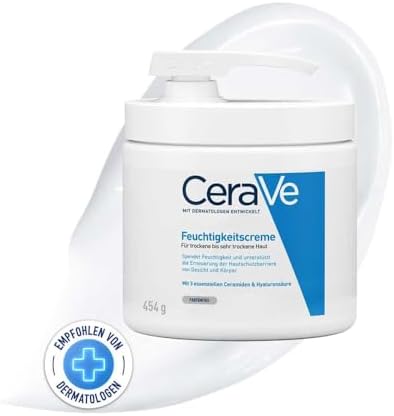 CeraVe Crema Hidratante con ácido hialurónico y 3 ceramidas, 454 g