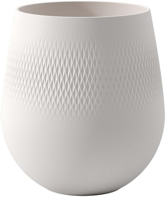 Villeroy & Boch Collier Blanc Jarrón Carré No. 1 Grande