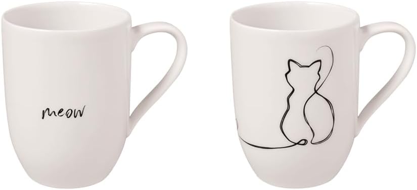 Villeroy & Boch Statement Set de 2 tazas Cat de porcelana