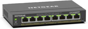 NETGEAR GS308EPP Switch PoE de 8 puertos gestionable, 123 W