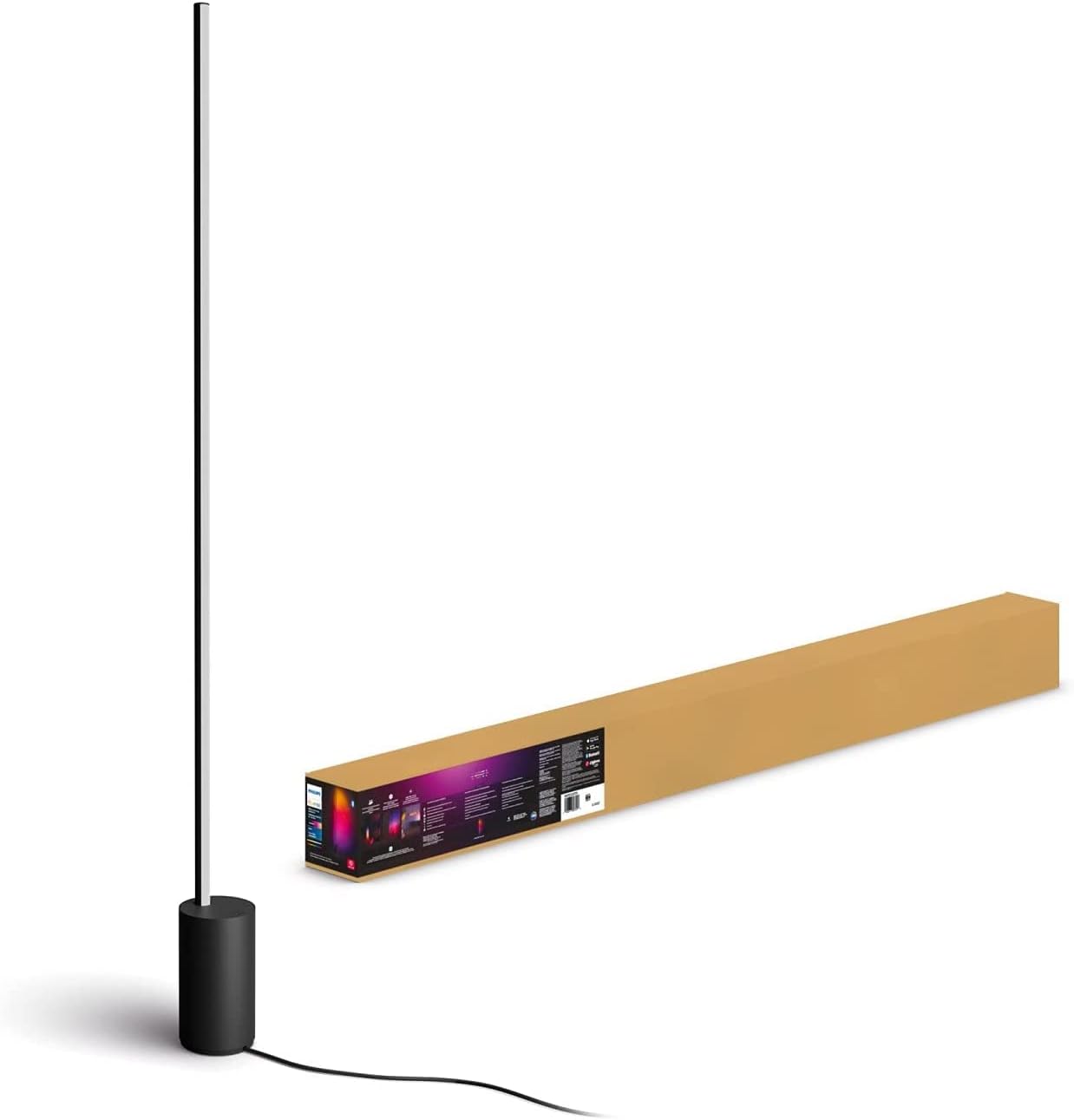 Philips Hue Signe Lámpara LED de Pie Inteligente Color, negro