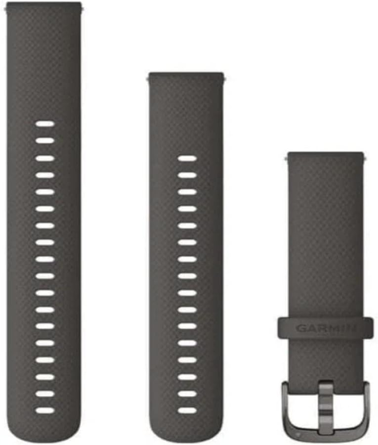 Garmin correa de reloj de silicona de 18 mm de liberación rápida, grafito