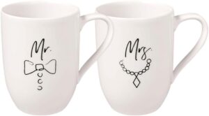 Villeroy & Boch Statement Set de Tazas Mr and Mrs, 2 Unidades 280 ml