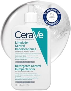 CeraVe Gel Limpiador Control Imperfecciones con ácido salicílico, 473 ml
