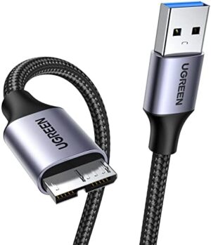 UGREEN Cable USB 3.0 Tipo A a Micro B para Disco Duro Externo, 1 m