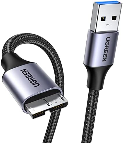 UGREEN Cable USB 3.0 Tipo A a Micro B para Disco Duro Externo, 1 m