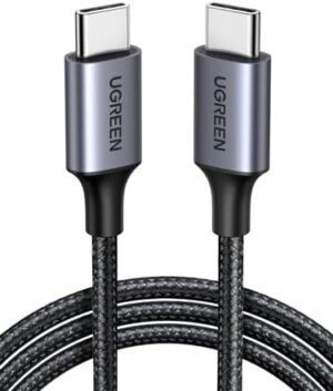 UGREEN Cable USB C a USB C 60W PD 3.0 Trenzado de Nailon 1 m