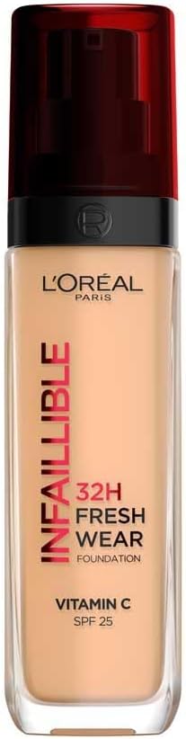 L'Oréal Paris Infaillible 32H Fresh Wear Base de Maquillaje, tono 200 Sable Doré