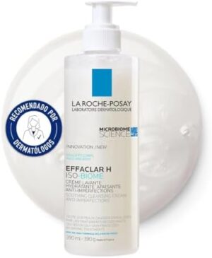 La Roche-Posay Effaclar H Iso-Biome Crema Limpiadora multifunción, 390 ml