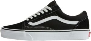Vans Old Skool zapatillas unisex adulto de ante y lona, negro y blanco