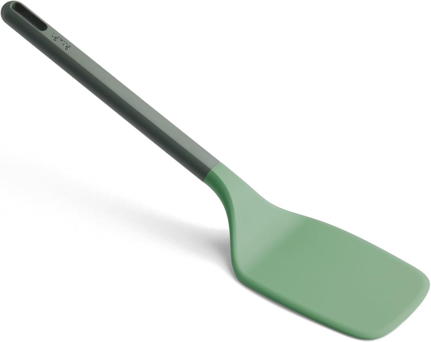 Lékué Espátula de Cocina Lisa y Flexible, Silicona Platino