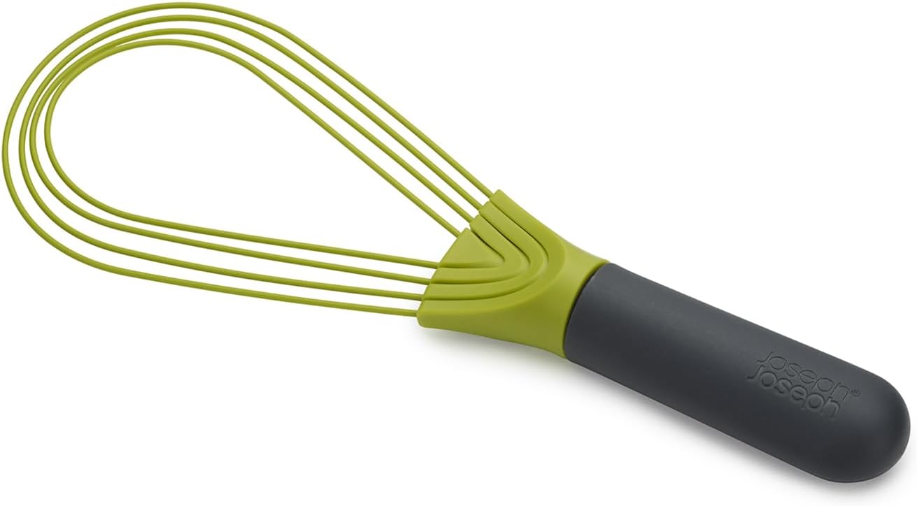 Joseph Joseph Twist Whisk batidor 2 en 1, plano y de globo, apto para antiadherentes
