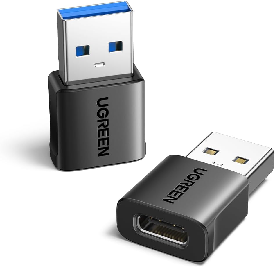 UGREEN Adaptador USB a USB-C 10Gbps, Pack de 2