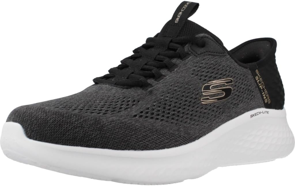 Skechers Skech-Lite Pro Zapatillas Deportivas Hombre, Negro y Gris