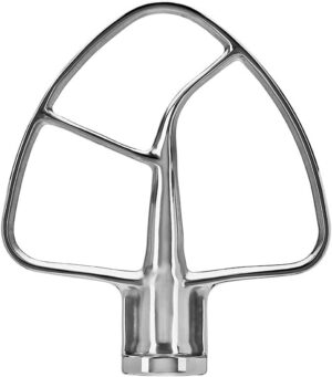 KitchenAid Paleta Plana de Acero Inoxidable para Batidoras de Cabeza Basculante 4,3 y 4,7 L