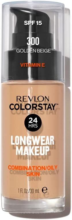 Revlon ColorStay Base de Maquillaje Piel Mixta/Grasa 300 Golden Beige, 30 ml