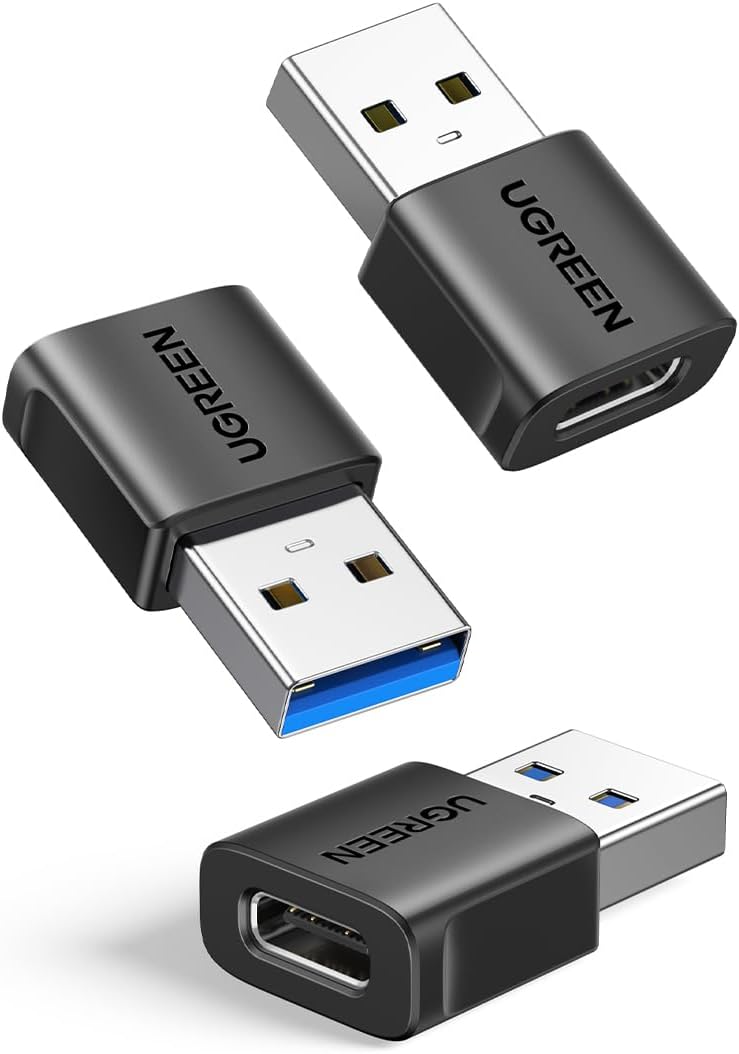 UGREEN Adaptador USB a USB-C 10 Gbps, Pack de 3