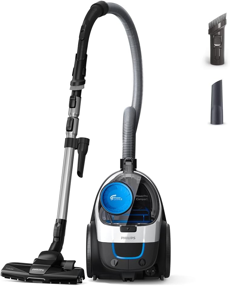 Philips PowerPro Compact Aspiradora sin bolsa, 900 W, 1,5 L