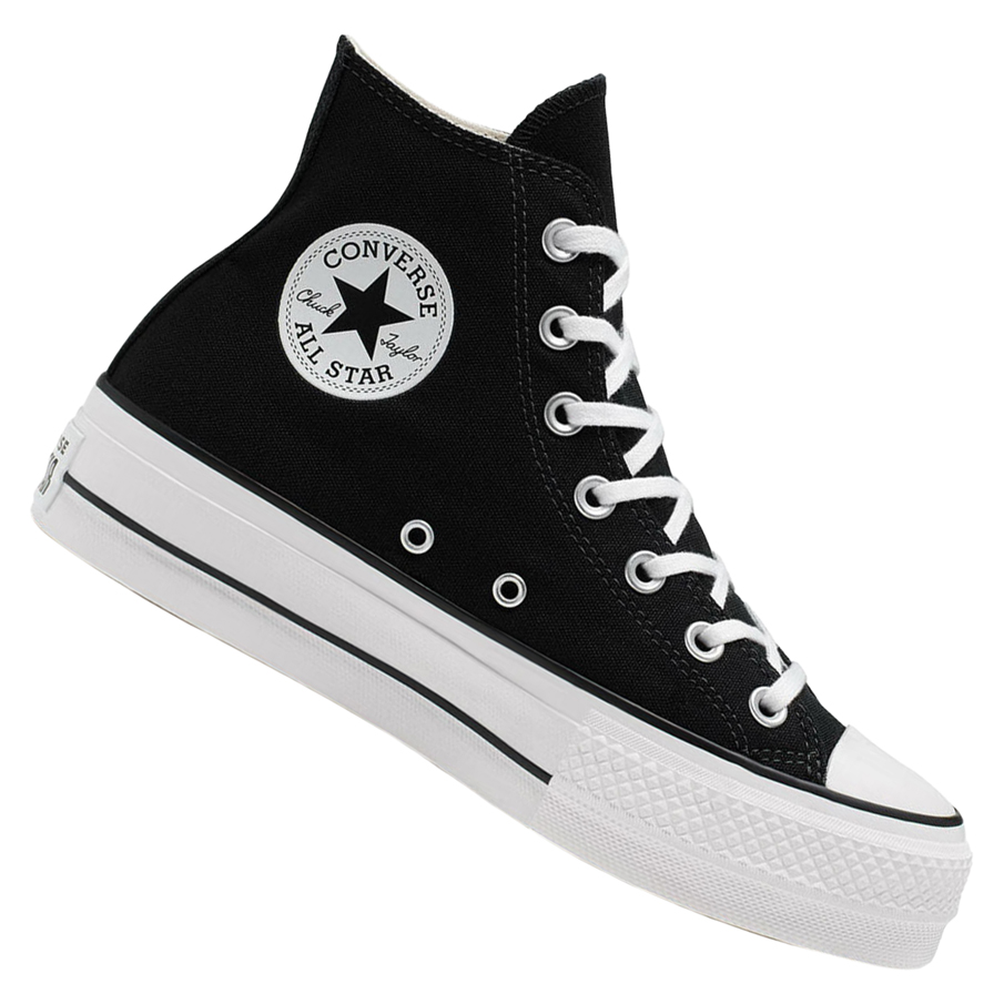 Converse Chuck Taylor All Star Lift Hi zapatillas de plataforma, negro