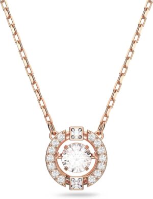 Swarovski Sparkling Dance Collar, baño tono oro rosa